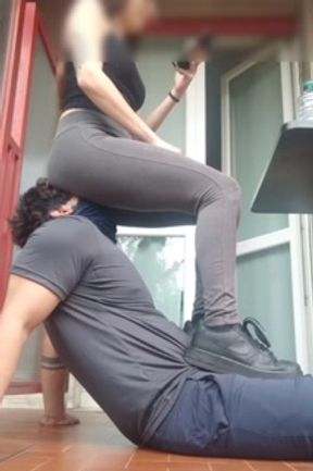 Using my human chair outside