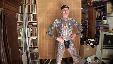 Danish Porn Model Leeharper Pinnomen Selects His Most Sexy 50’s Thongs - and You will Surely Enjoy when this Horny Sex Worker Masturbates for You and with His Stiff Penis Blasts His Load !