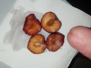 eat own cum from plum