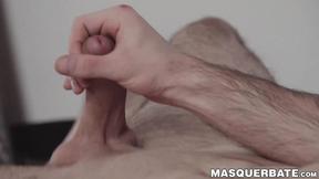 ”Masked jock with great abs Sam Cuthan solo masturbates”