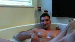 American Model Jerks His Dick