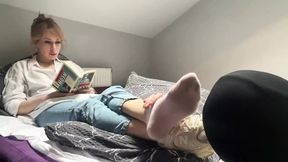 He Sniffs and Licks My Sweaty Boots, Socks and Feet