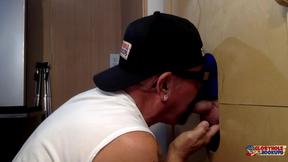 ”Duke Man Gets Gloryhole Blowjob”