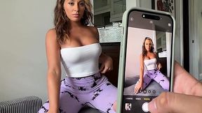 StepSis Latina Teen's Photo Shoot Surprise: Nude Tease & Cream Pie