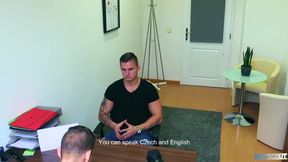 DIRTY SCOUT 171 - Muscular Tattooed Hunk Strokes His Cock Until He Cums For The Camera