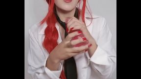 Cosplay Makima Chainsaw Man te recuerda que eres de su propiedad en este Joi