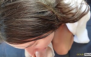 Fuck GF in front of a panoramic window