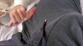 Slim brunette babe with tan lines Sophie Tyler gets fucked POV