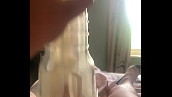 Small dick using clear flesh light no cumshot