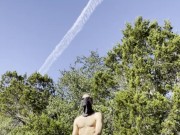 Cam Crest Helicopters his Cock in Public