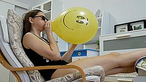 Angie three B2P in black glasses **4K**