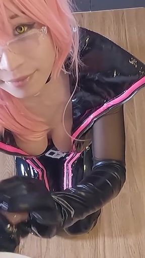 Asian Femboy Hentai Cosplayer Suck my dick, She makes lovely face,Tamamo Race Queen part.9   Clip 1