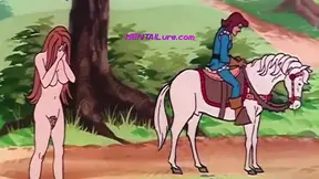 Classic cartoon mom with big tits gets creampied