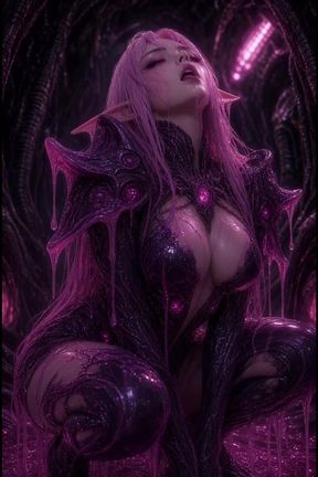 Pink Anime 3D Slime Elf in Armor