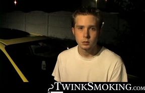 Innocent young Billy Da Kidd loves smoking and exercising his long big cock
