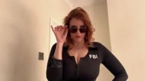 Interrogated by Sexy FBI Dom Goddess - Bodystocking & Boots
