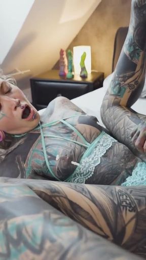 Alternative Tattooed Girl Hole Balls Deep Fucking   Clip 1