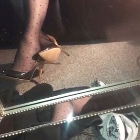 Cum in heels