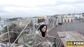 SISPORN Flapper Greedily Blows Stepbrothers Cock and has Vaginal Sex