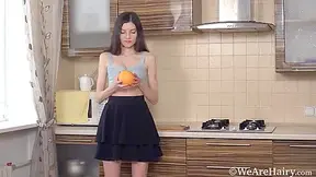 Mai A - Enjoys An Orange While Masturbating