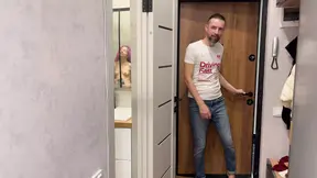 Neighbor's horny Russian teen edges and gets pounded in the shower