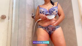 Art of Tease by Indian MILF Hira Erotic Shower - Pussy Washing Big Thick Ass