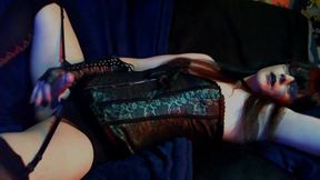 Mimsy Taking A Self Facial In A Cute Corset