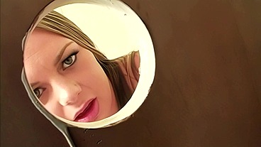 Katy Karson Sucks Glory Hole Cock