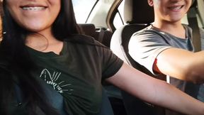 'My girlfriend gets wrecked on the ride home POV'