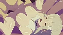 Sexy Anime Girls Roxy & Serena Suck Big Cocks While Tiny Tits Mona Gets Fucked Hardly
