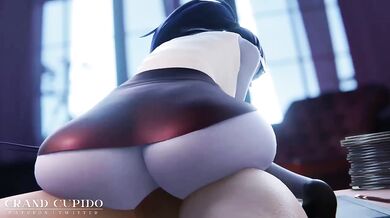 Widowmaker’s wet dream deep throated by big dicks while tits bounce