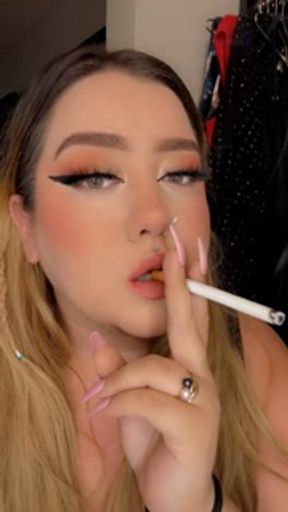 Smoking after I did my makeup.