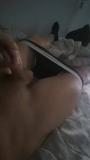 Horny boy at home