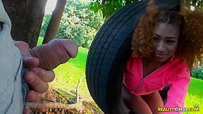 Kendall Woods - Ebony Slut Got Cum On Her Face