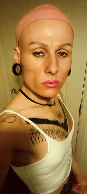 sexy bitch in white crop-top