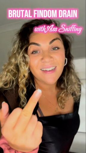 **** Findom Drain with Ass Sniffing