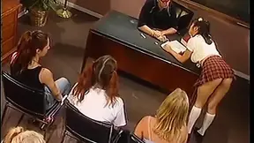 Massive dick guy gets sucked by two hot sluts in 69 position.
