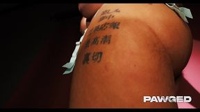 pawg milf joslyn james gets her huge ass oiled fucked under spotlight