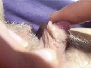 Massive love button rubbing and jerking climax