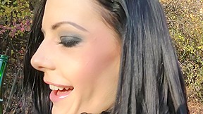 Fisting from a horny brunette