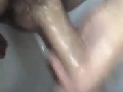 Getting my dick wet in the shower