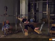 Redhead twink Avery Monroe tormented by daddy Sebastian Kane