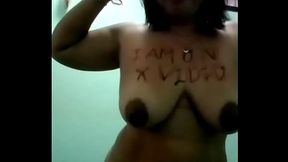 Filipina whore does jumping jacks