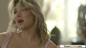 Shemale Emma Rose cheats with ebony bff