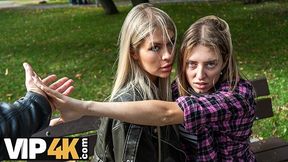 Hot And Playful Blonde Zlata Shine Is Cheating On Her Gf With A Big Boss