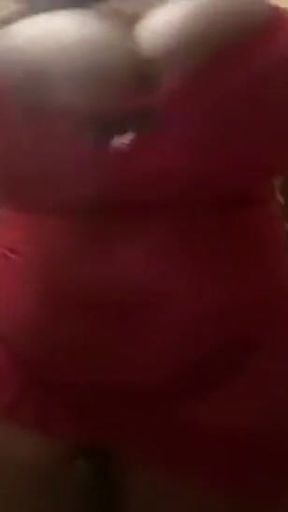 Black SSBBW Outdoor Striptease