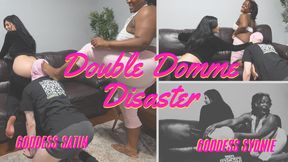 Double Domme Disaster | Goddess Sadisitic Satin Sydnie | Fart Slave Fetish Farting Double Female Domination Butt Ass Crack Farts Smelling Sniffing