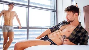 Aiden Ward Drew Dixon Go Head-to-Head in Wild Deepthroat Duel – Hot Gay Porn