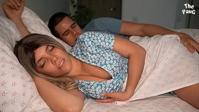 Stepson shares bed with his stepmother'_s MILF friend