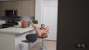 ”What are you doing here Stepsister? Toying her anus in the KITCHEN!?!”